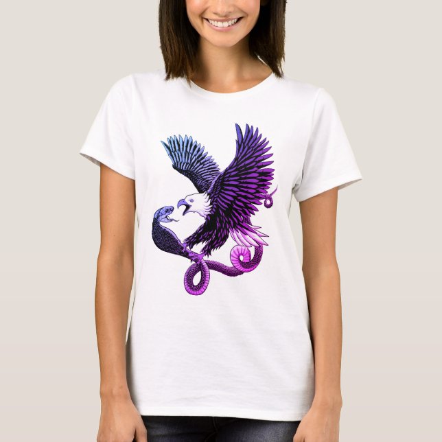 Adler und Schlange T-Shirt (Vorderseite)