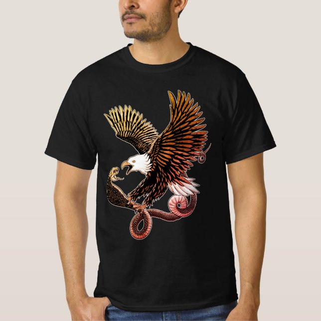 Adler und Schlange T-Shirt (Vorderseite)
