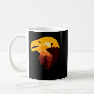Adler und schöne Landschaft Kaffeetasse