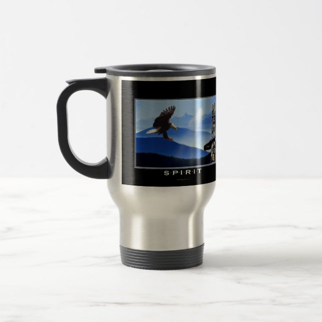 Adler und Totem-Pole Trinkwasser Tasse (Links)