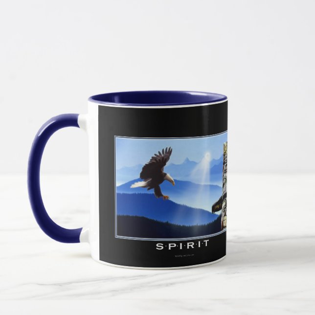 Adler und Totem-Pole Trinkwasser Tasse (Links)