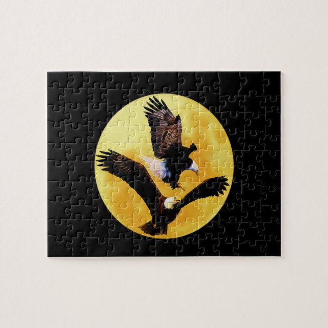 Adler und Vollmond Puzzle (Horizontal)