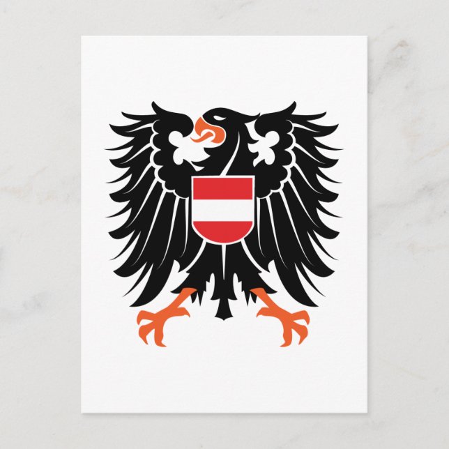 Adler Wappen Österreich eagle crest Austria Postkarte (Vorderseite)