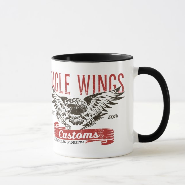 Adler Wings Tasse "vom Verschluss u. vom Schlüssel (Rechts)