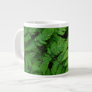 Adlerfarn mit Regentropfen, Washington State Jumbo-Tasse