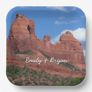Adlerfelsen I Sedona Arizona Reisefotografie Pappteller