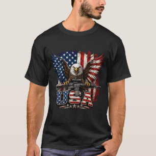 Adlerflagge 4. Juli T-Shirt