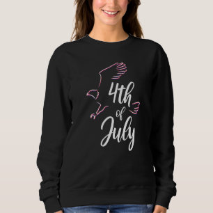 Adlerflagge 4. Juli Unabhängigkeit USA Sweatshirt