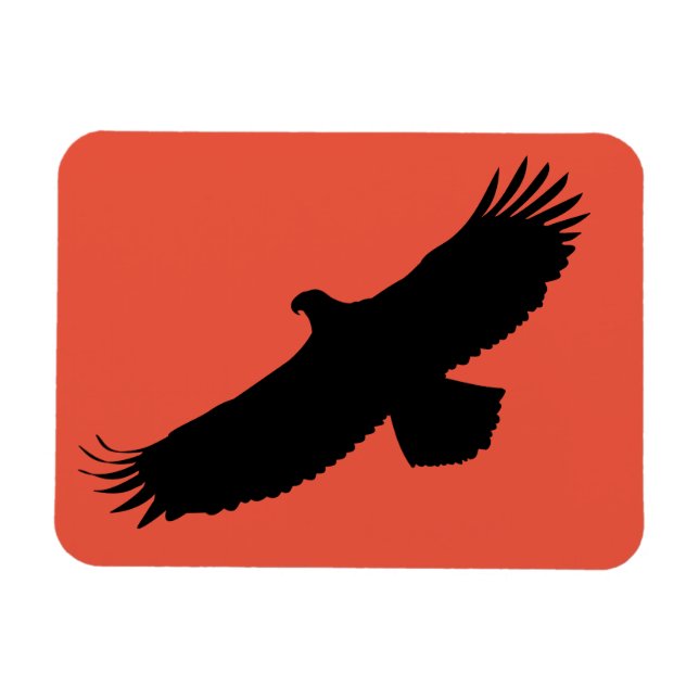 Adlerfliege - Farbe - Text Magnet (Horizontal)