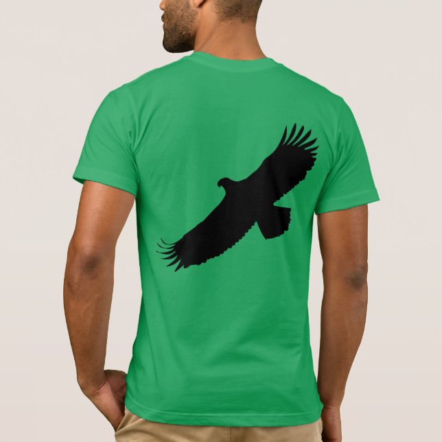 Adlerfliegender T - Shirt - Farbe auswählen (Rückseite)