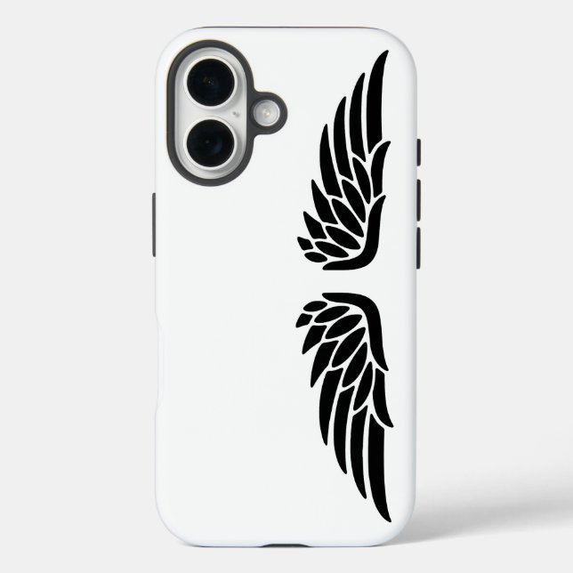 Adlerflügel individuell anpassbare iPhone 16 Hülle (Rückseite)
