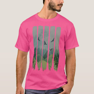 Adlergebirge Grunge Landschaft T-Shirt