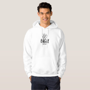 Adlergeist Adler-Clan-Adlerklaue Weiß Hoodie