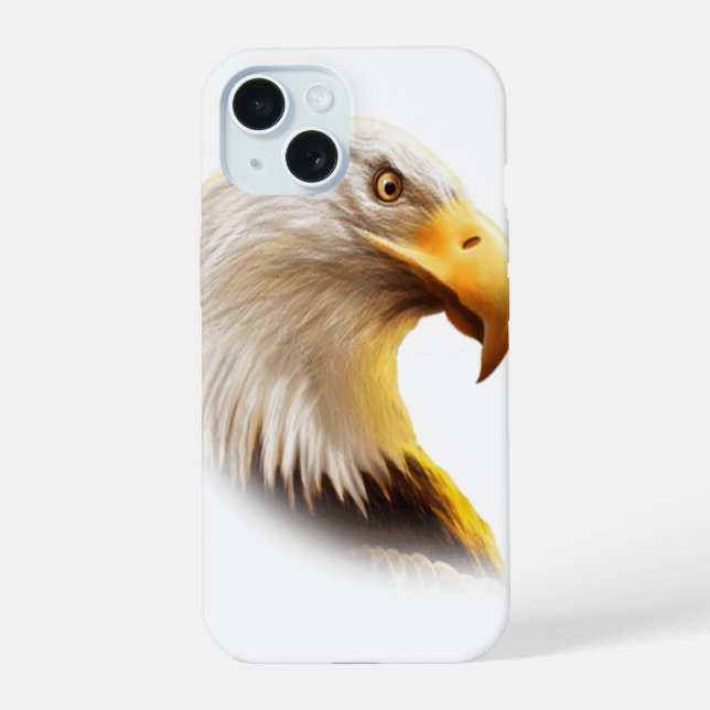 Adlergesicht  iPhone 15 hülle (Rückseite)