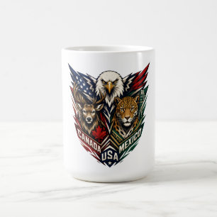 Adlerhirschjaguar Naturkunst Kaffeetasse