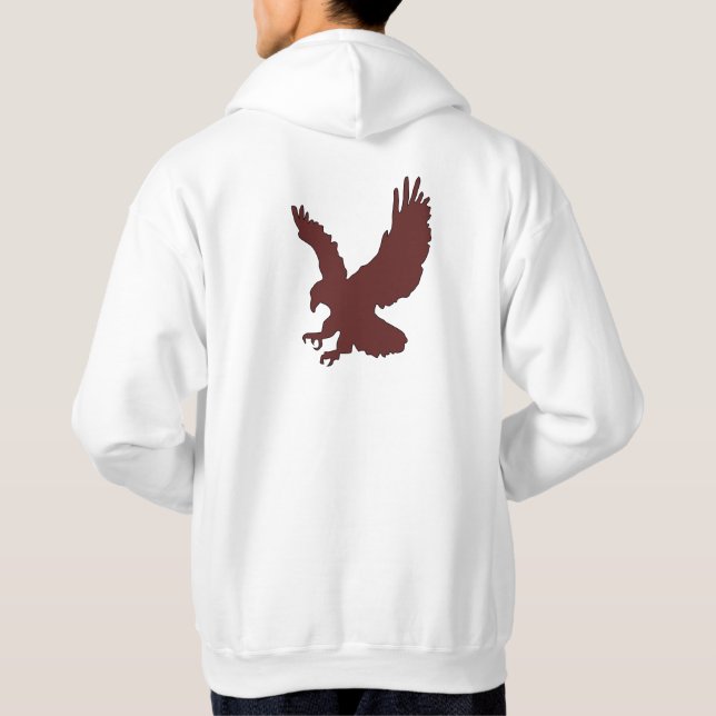 Adlerjäger-Zitat-Design Hoodie (Rückseite)