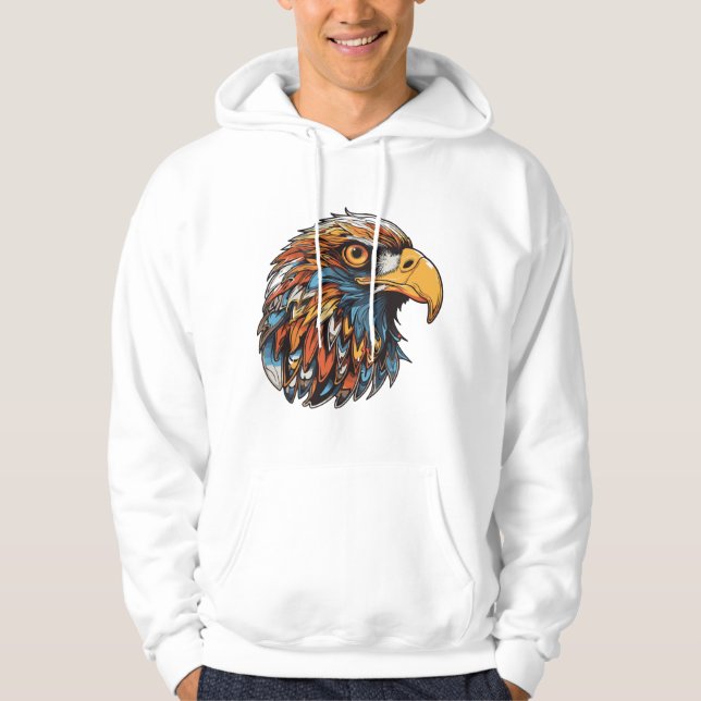 Adlerkopf Hoodie (Vorderseite)