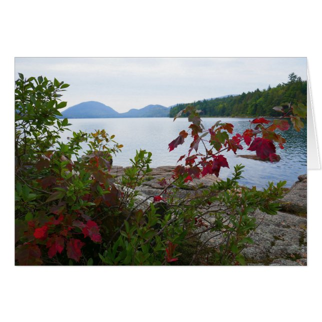 Adlersee und Rote Ahornfische Blätter (Vorderseite (Horizontal))