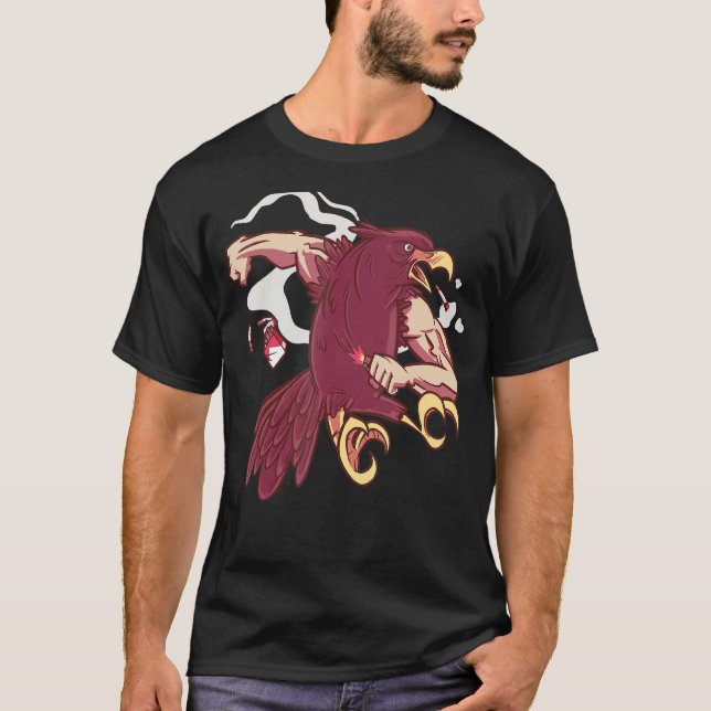 Adlervogel von Prey White Head Sea Eagle Hawk Habi T-Shirt (Vorderseite)