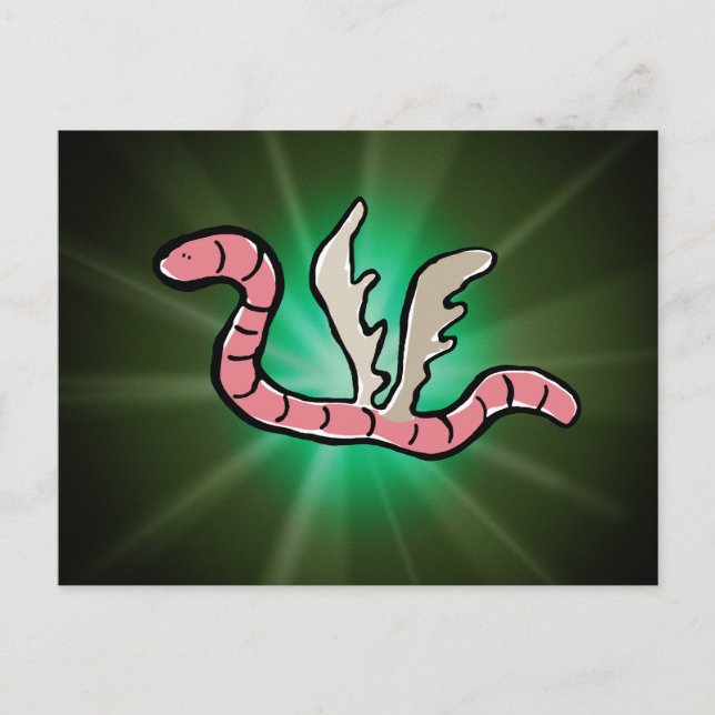 Adlerwurm Postkarte (Vorderseite)