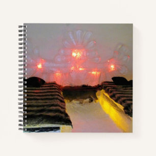 Adlerzimmer im Hotel de Glace, Quebec, Kanada Notizbuch