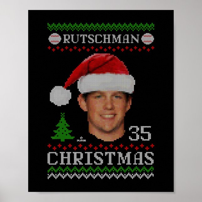 Adley rutschman baltimore Baseball Weihnachtsschwe Poster (Vorne)