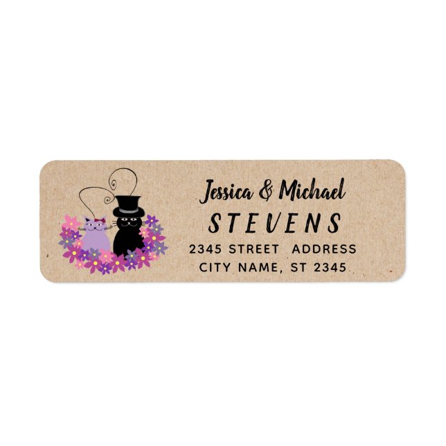 Adlige niedliche lustige Cartoon Katzenpaare (Vorne)