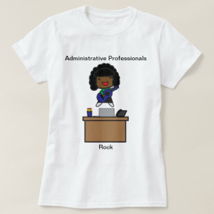 Admin Afroamerikanischer Verwaltungsbeamter T-Shirt