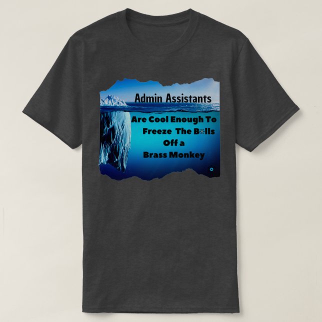 Admin Assistant Cool genug T-Shirt (Design vorne)
