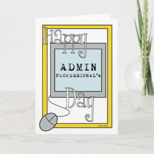 Admin-Fachleute-Tag mit Computer Karte