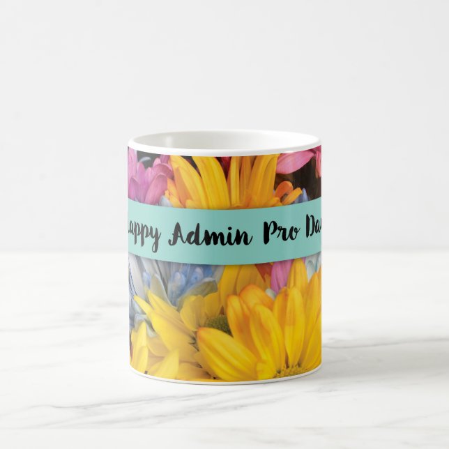 Admin Pro Day Danke an Gerbera Daisies Kaffeetasse (Mittel)