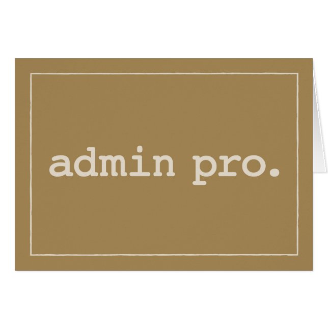 Admin Pro Definition für Admin Pro Day (Vorderseite (Horizontal))