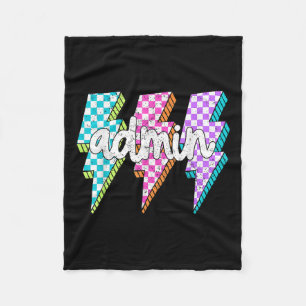 Admin Squad Lightning Bolt School Istant Principal Fleecedecke