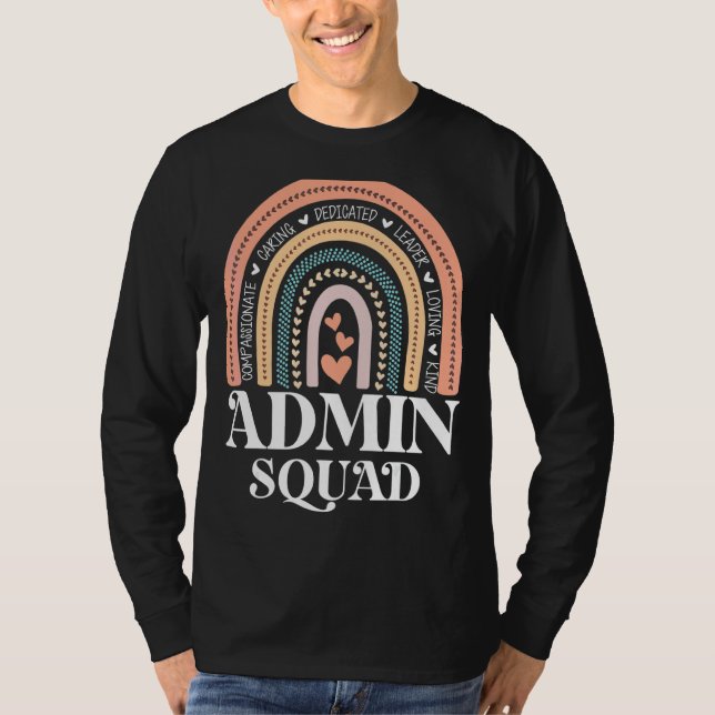 Admin Squad School Assistant Crew Admini T-Shirt (Vorderseite)