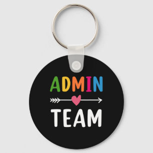 Admin-Team Ck Zurück zur Schule Matching-Gruppe-Sq Schlüsselanhänger