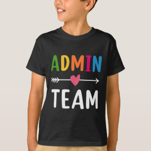 Admin Team zurück zum Schulabschlusskommando T-Shirt