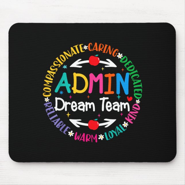 Admin-Traumteam zurück ins Schulbüro Mousepad (Vorne)