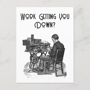Administrativ Beruflich Day Male Typische Kunst Feiertagspostkarte