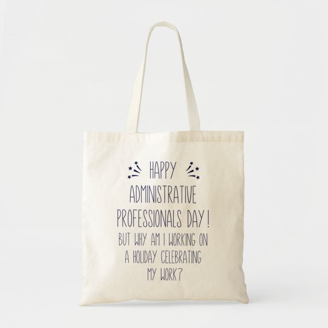 Administrativ Professionals Day Funny Office Humo Tragetasche (Vorne)