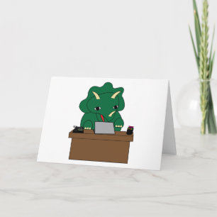 Administrative Assistentin Dinosaurier Fun persona Karte
