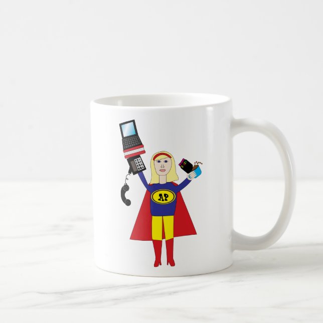 Administrative Berufliche Super Hero-Tasse Kaffeetasse (Rechts)