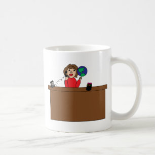 Administrative Berufliche Welt (Brünette Tasse) Kaffeetasse