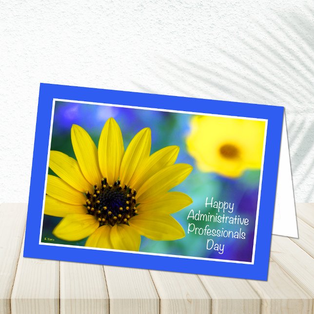 Administrative Professionals Day Garden Sonnenblum Karte (Von Creator hochgeladen)