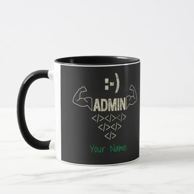 Administrator IT Sysadmin Informatiker Tasse (Links)
