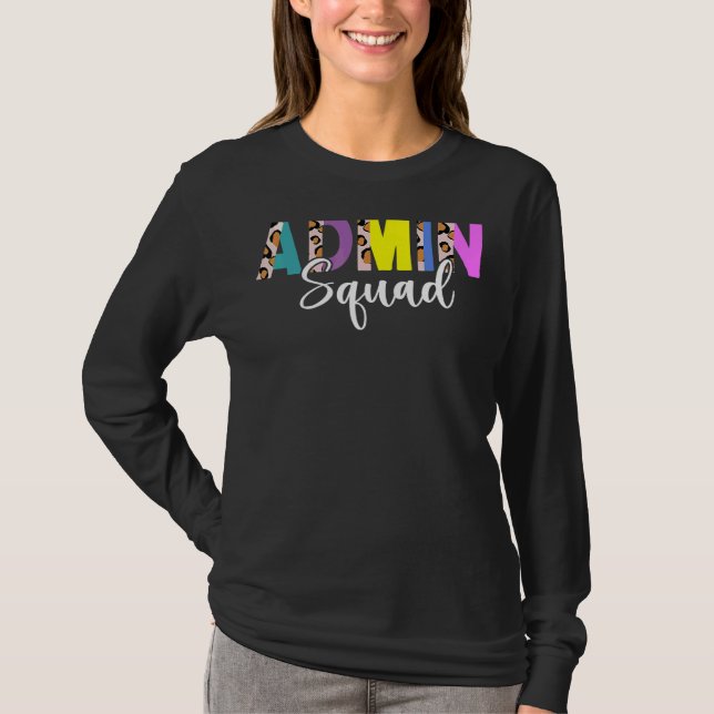 Administrator Squad Assistant Leopard Administrato T-Shirt (Vorderseite)