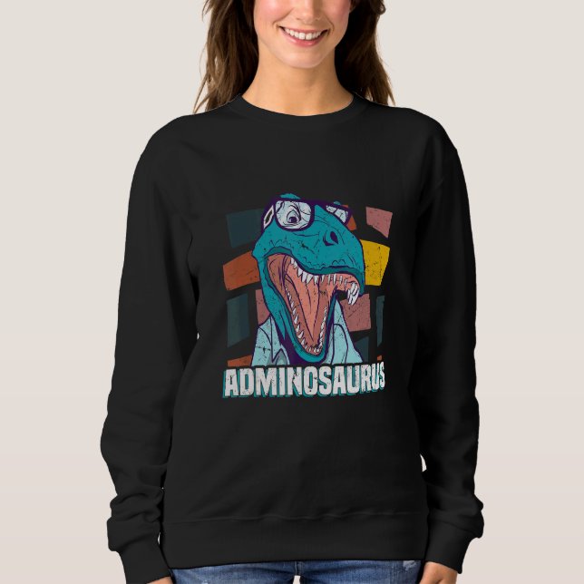 Adminosaurus Code Coding Tech Software-Entwickler  Sweatshirt (Vorderseite)