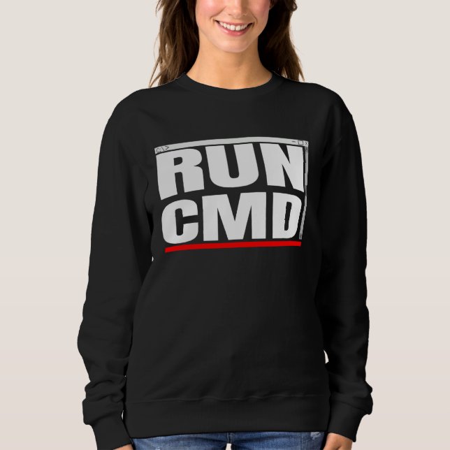 Admins Programmers Run CMD Sweatshirt (Vorderseite)