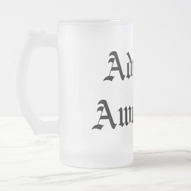 Admiral Awesome Mug Mattglas Bierglas (Links)