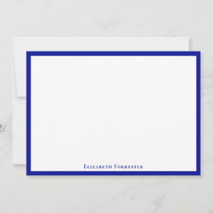 Admiral Blue Elegante Moderne Flachbildschirm Mitteilungskarte