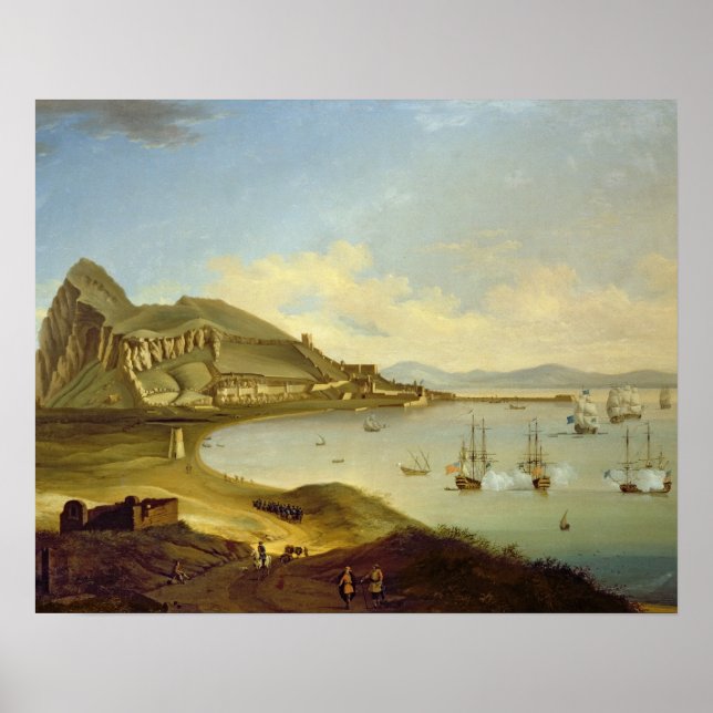 Admiral der Blue Squadron Ankunft in Gibraltar Poster (Vorne)